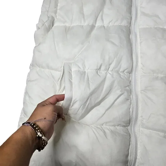 Free People Movement In A Bubble Puffer Vest White Size: M - Picture 3 of 7